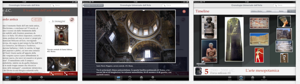 iPad Application: Treccani Cronologia Universale dell’Arte