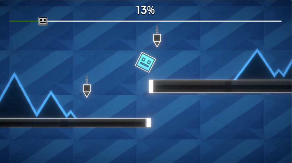 A geometry dash / impossible game inspired game