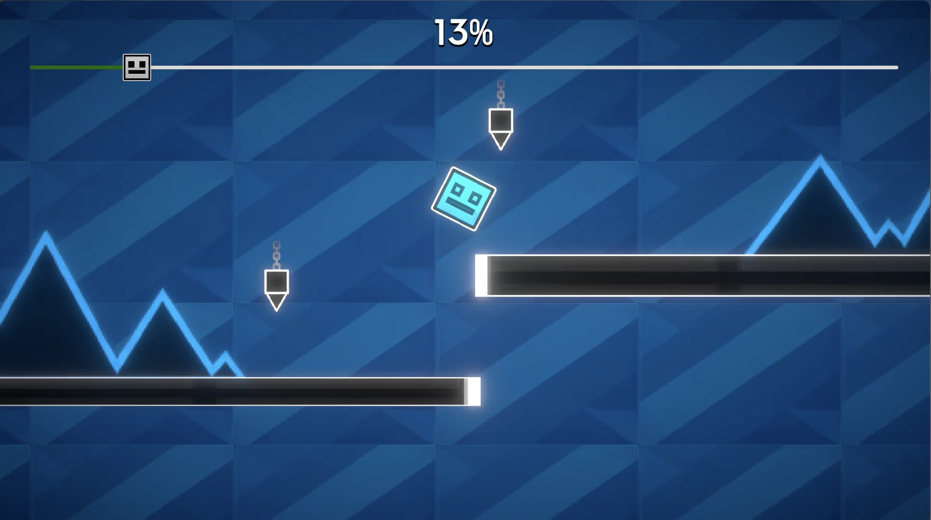 A geometry dash / impossible game inspired game